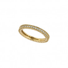 Jewelmi Custom 14k Yellow Gold Carved Diamond Wedding Band
