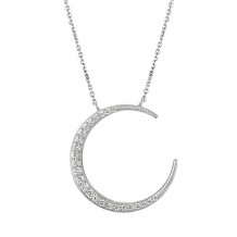 Jewelmi Custom 14k White Gold Diamond Necklace