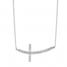 Jewelmi Custom 14k White Gold Diamond Necklace