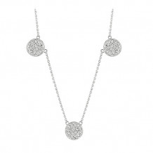 Jewelmi Custom 14k White Gold Diamond Necklace