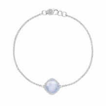 Tacori Sterling Silver Crescent Embrace Gemstone Women's Bracelet - SB22303