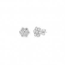 Jewelmi Custom 14k White Gold Diamond Earrings