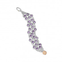 Tacori Sterling Silver Crescent Crown Gemstone Women's Bracelet - SB100P01