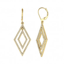 Jewelmi Custom 14k Yellow Gold Diamond Earrings