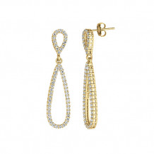 Jewelmi Custom 14k Yellow Gold Diamond Earrings