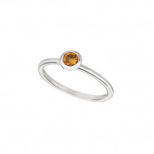 Jewelmi Custom 14k White Gold Citrine Ring