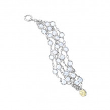 Tacori Sterling Silver Crescent Crown Gemstone Women's Bracelet - SB100Y03