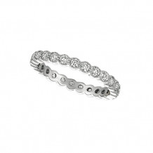 Jewelmi Custom 14k White Gold Diamond Anniversary Band
