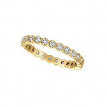 Jewelmi Custom 14k Yellow Gold Diamond Anniversary Band