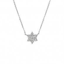 Jewelmi Custom 14k White Gold Diamond Necklace