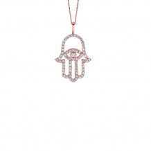 Jewelmi Custom 14k Rose Gold Diamond Necklace