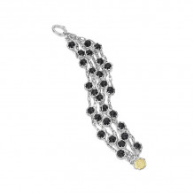 Tacori Sterling Silver Crescent Crown Gemstone Women's Bracelet - SB100Y19