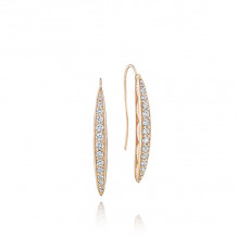Tacori 18k Rose Gold The Ivy Lane Diamond Drop Earring - SE201P