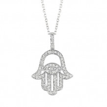 Jewelmi Custom 14k White Gold Diamond Necklace