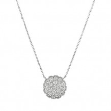 Jewelmi Custom 14k White Gold Diamond Necklace