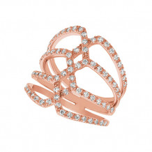 Jewelmi Custom 14k Rose Gold Diamond Ring