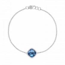 Tacori Sterling Silver Crescent Embrace Gemstone Women's Bracelet - SB22333