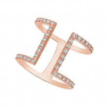 Jewelmi Custom 14k Rose Gold Diamond Ring