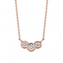 Jewelmi Custom 14k Rose Gold Diamond Necklace