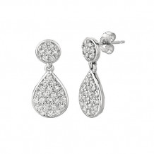 Jewelmi Custom 14k White Gold Diamond Earrings