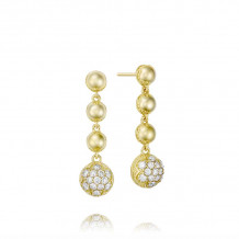 Tacori 18k Yellow Gold Sonoma Mist Diamond Drop Earring - SE206Y