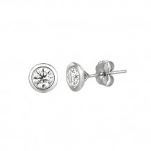 Jewelmi Custom 14k White Gold Diamond Earrings