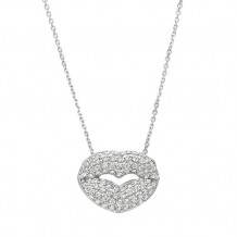 Jewelmi Custom 14k White Gold Diamond Necklace