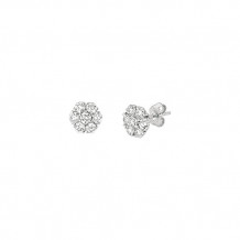 Jewelmi Custom 14k White Gold Diamond Earrings