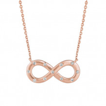 Jewelmi Custom 14k Rose Gold Diamond Necklace