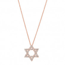 Jewelmi Custom 14k Rose Gold Diamond Necklace