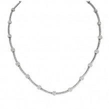 Jewelmi Custom 14k White Gold Diamond Necklace