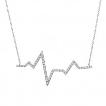 Jewelmi Custom 14k White Gold Diamond Necklace