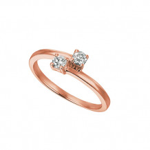 Jewelmi Custom 14k Rose Gold Diamond Ring