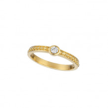 Jewelmi Custom 14k Yellow Gold Diamond Ring