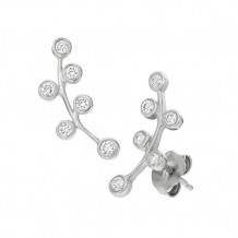 Jewelmi Custom 14k White Gold Diamond Earrings