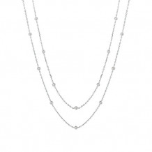 Jewelmi Custom 14k White Gold Diamond Necklace