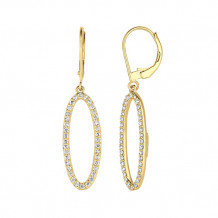 Jewelmi Custom 14k Yellow Gold Diamond Earrings