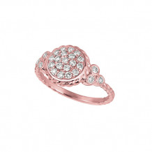 Jewelmi Custom 14k Rose Gold Diamond Ring