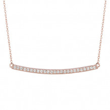 Jewelmi Custom 14k Rose Gold Diamond Necklace