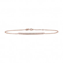 Jewelmi Custom 14k Rose Gold Diamond Bracelet
