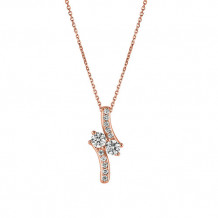 Jewelmi Custom 14k Rose Gold Diamond Necklace