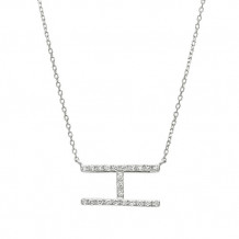 Jewelmi Custom 14k White Gold Diamond Necklace