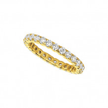 Jewelmi Custom 14k Yellow Gold Diamond Eternity Wedding Band