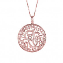 Jewelmi Custom 14k Rose Gold Diamond Necklace