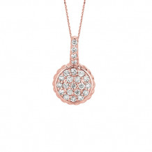 Jewelmi Custom 14k Rose Gold Diamond Necklace