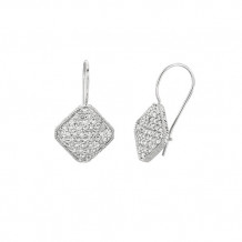 Jewelmi Custom 14k White Gold Diamond Earrings