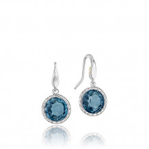 Tacori Sterling Silver Crescent Embrace Gemstone Drop Earring - SE15533
