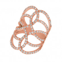 Jewelmi Custom 14k Rose Gold Diamond Ring