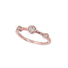 Jewelmi Custom 14k Rose Gold Diamond Ring