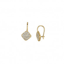 Jewelmi Custom 14k Yellow Gold Diamond Earrings